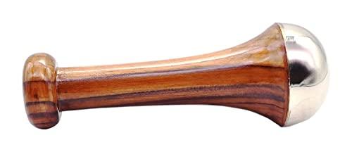 HEALTHANDWEALTH Kansa Face and Foot Massager - Ayurvedic Benefits of Bronze - Restoring Luster Through Detoxification - Small