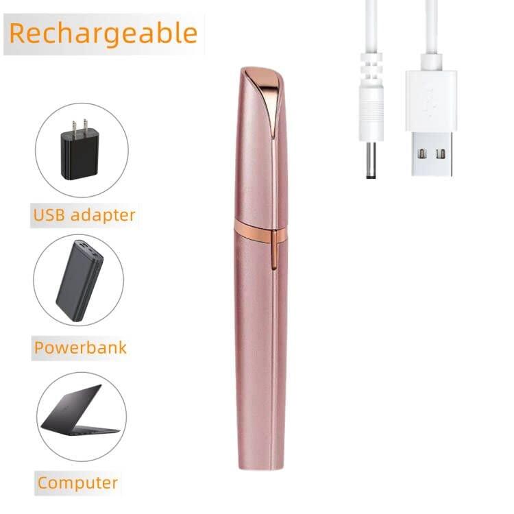 Colordiary Eyebrow Hair Remover,Electric Eyebrow Trimmer with LED Light,Painless Precision Portable Eyebrow Razor for Women Face with USB Interface,Rechargeable Eyebrow Epilator for Lips Nose Chin