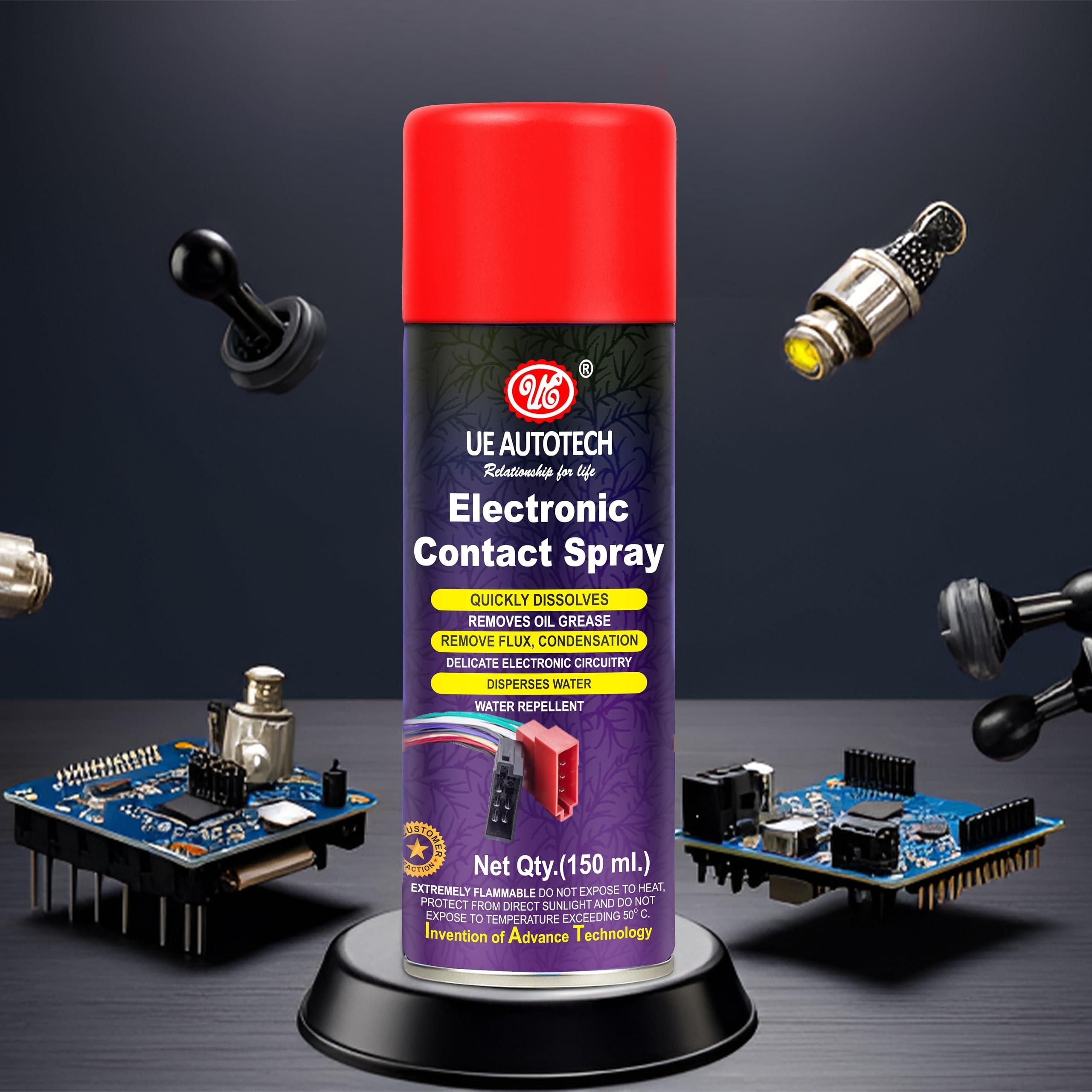 UE UE Premium Electronic Contact Cleaner Spray 150 ml (Pack of 4) Cleans Sensitive Electronics Equipment