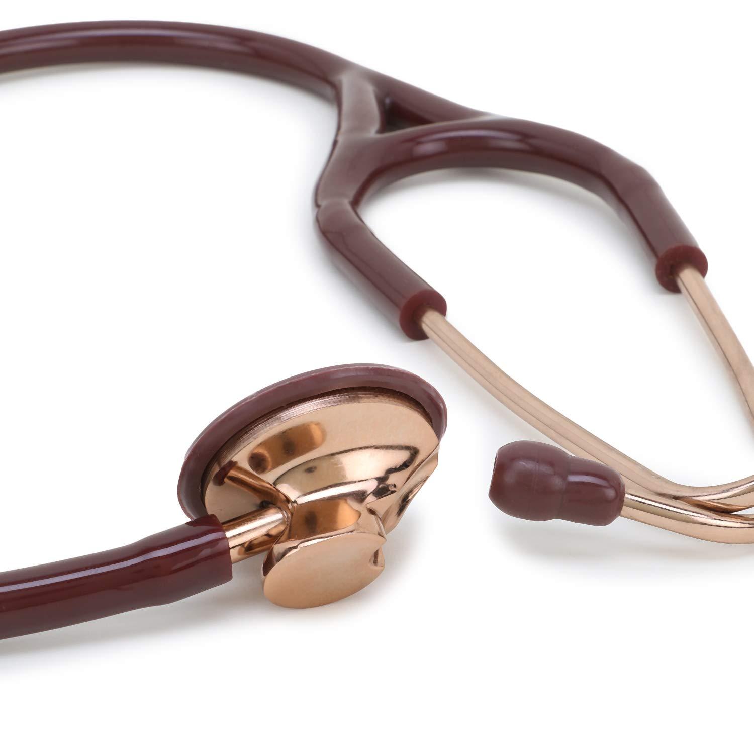 RCSP RCSP Cardiology stethoscope for docotor \'s and medical student Rose Gold Color Single Head Brass (CHOCOLATE)