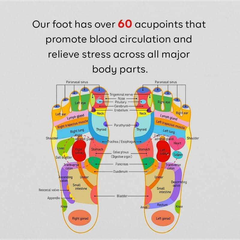 Acupunctoreum Acupunctoreum Massage Slippers Foot Massager Slippers Stress Plantar Fasciitis Relief For Men and Women (Magnetic Slipper, 10)