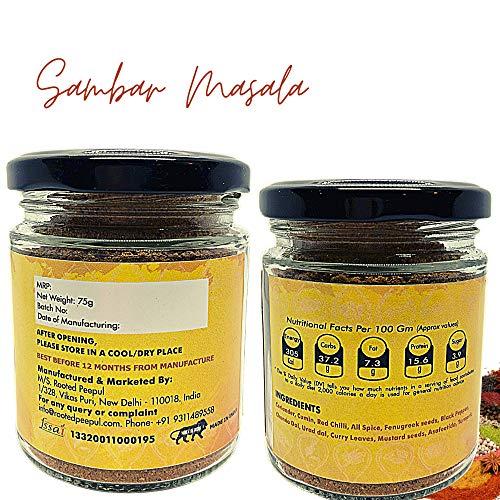 ROOTED PEEPUL Rooted Peepul Artisanal Biryani Masala, Chola Masala, Sambar Masala|less Chilli More Spice| (75g X 3)