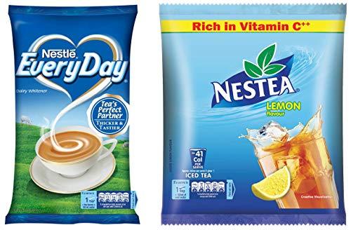 Nestle Nestle Everyday Dairy Whitener, 1kg Pouch + Nestle NESTEA Instant Iced Tea Lemon 400g