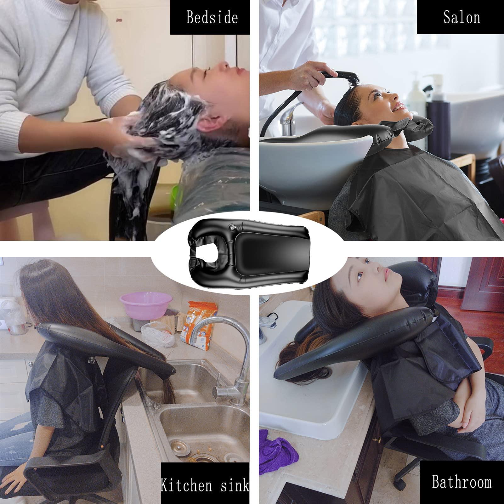 SXLHKJL SXLHKJL Hair Washing Tray for Sink at Home, Shampoo Tray, Portable Sink for Washing Hair, Portable Shampoo Bowl for Bedridden, Handicapped, Kids, Seniors, Pregnant, Wheelchair at Kitchen