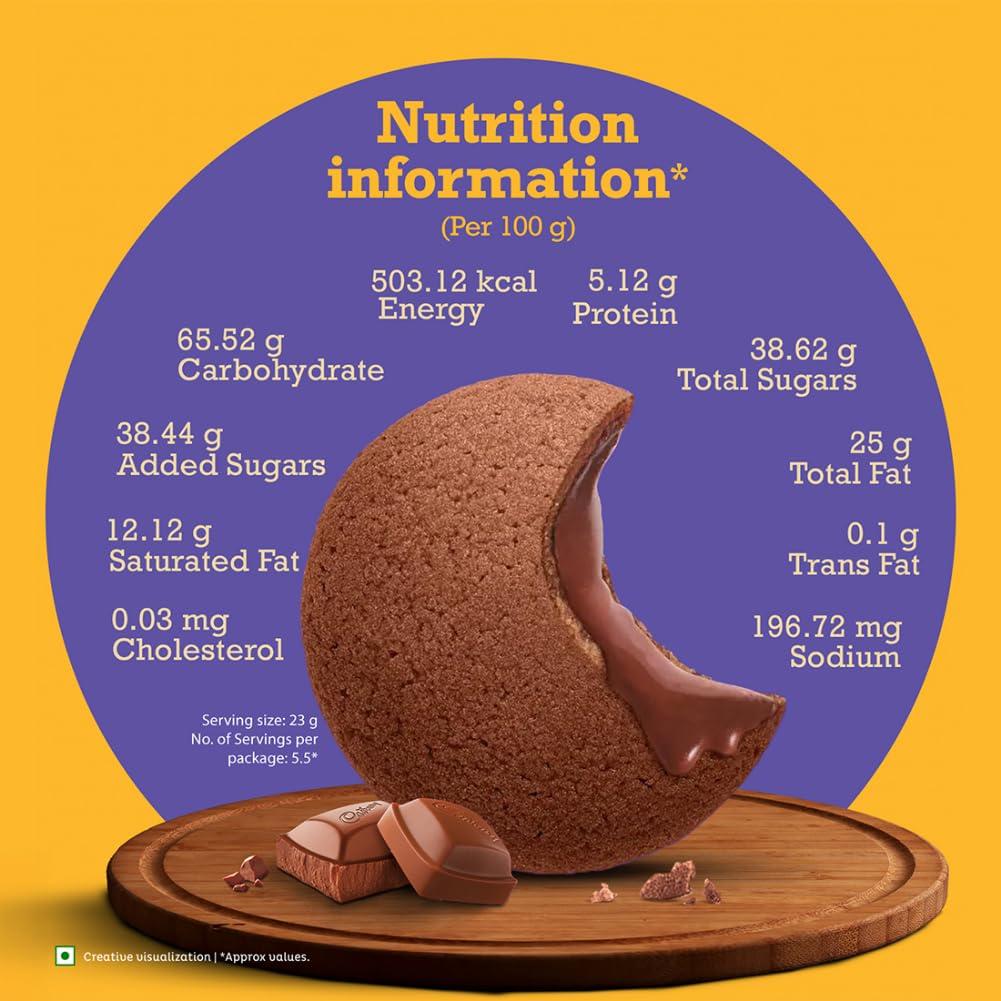 Cadbury Cadbury Chocolate Chocobakes Chocfilled Cookies, 4 X 150 G,600 Grams