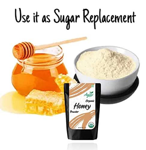 Agile Organic Agile Organic® Organic Dried Honey Powder - Natural Sweetener, 200g | Certified Organic Powder