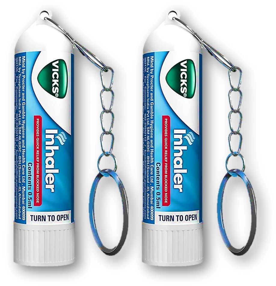 Generic Vicks Inhaler Keychain 0.5 ml (Pack of 2) Unique