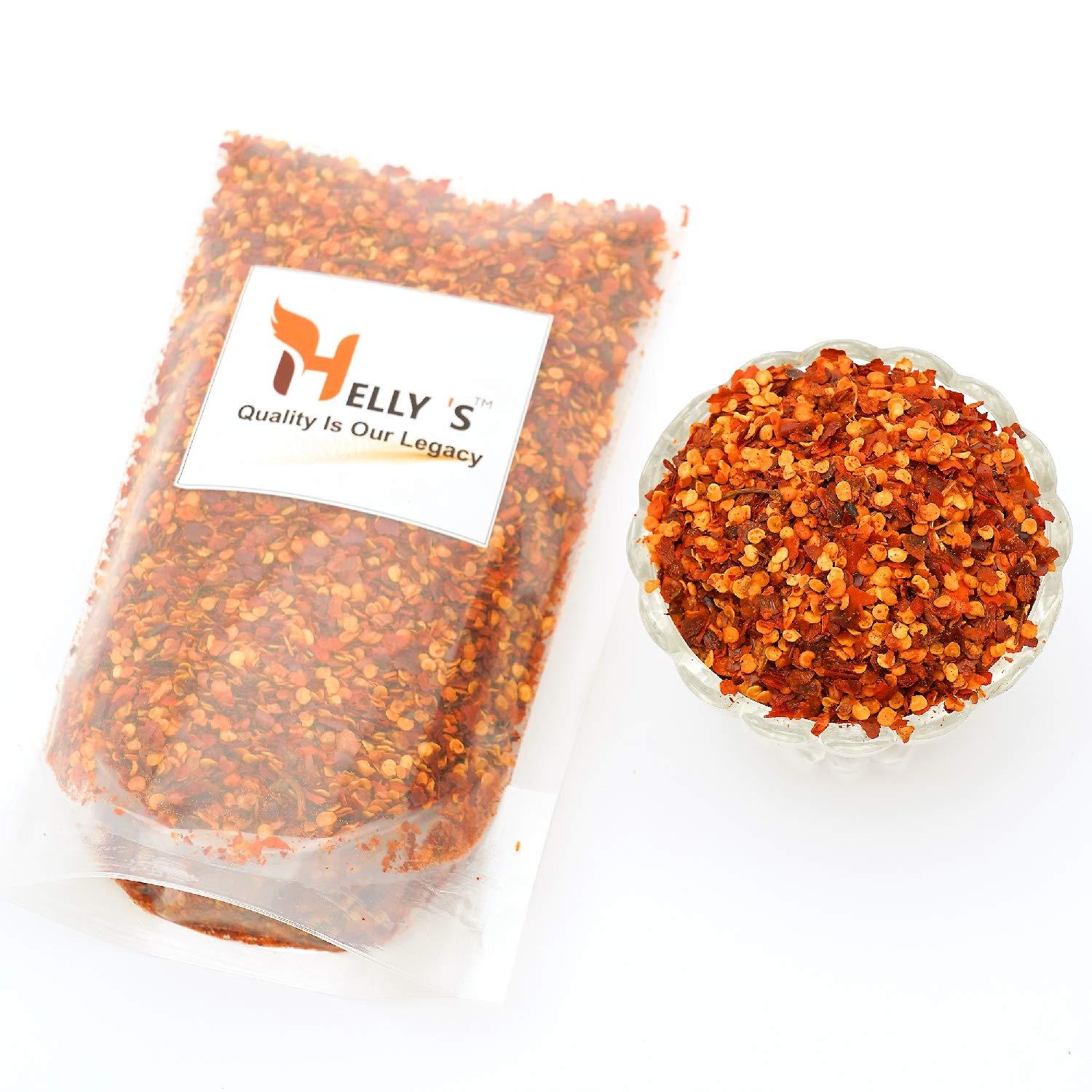 Helly's Helly\'s Red Chilli Flakes Seasoning for Pizza | 400 gm - Zip Lock Pack