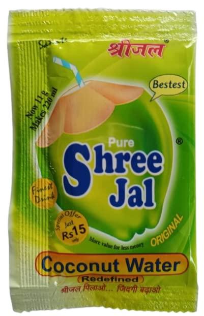 Shreejal Shreejal Coconut Water Mix Economy Pack of 40 Sachets, (11 Gram Each)