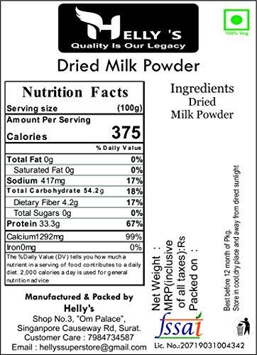 Helly's Helly\'s Natural Skimmed Cow Milk Powder for Coffee / Tea | 250 Gram Packet - Zip Lock Pouch