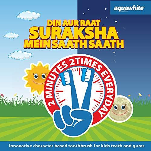 aquawhite aquawhite® SHIMMER & SHINE Toothpaste for Kids, Fluoride Free, Straw Berry Burst Flavor, For Age 2-14 Years, 80 grams