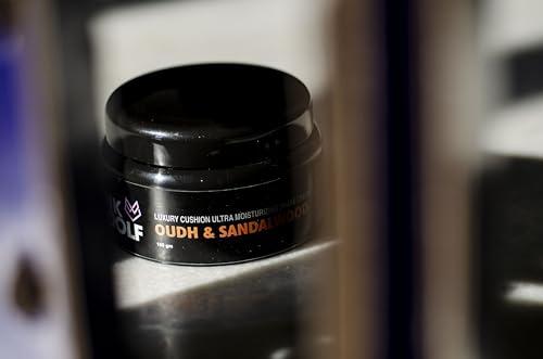 Pink Woolf Pink Woolf Moisturizing Oudh & Sandalwood Shaving Cream For A Close, Comfortable, Irritation Free Smooth Shave, Smells Great, Hydrate, Soften Beard - 100 G