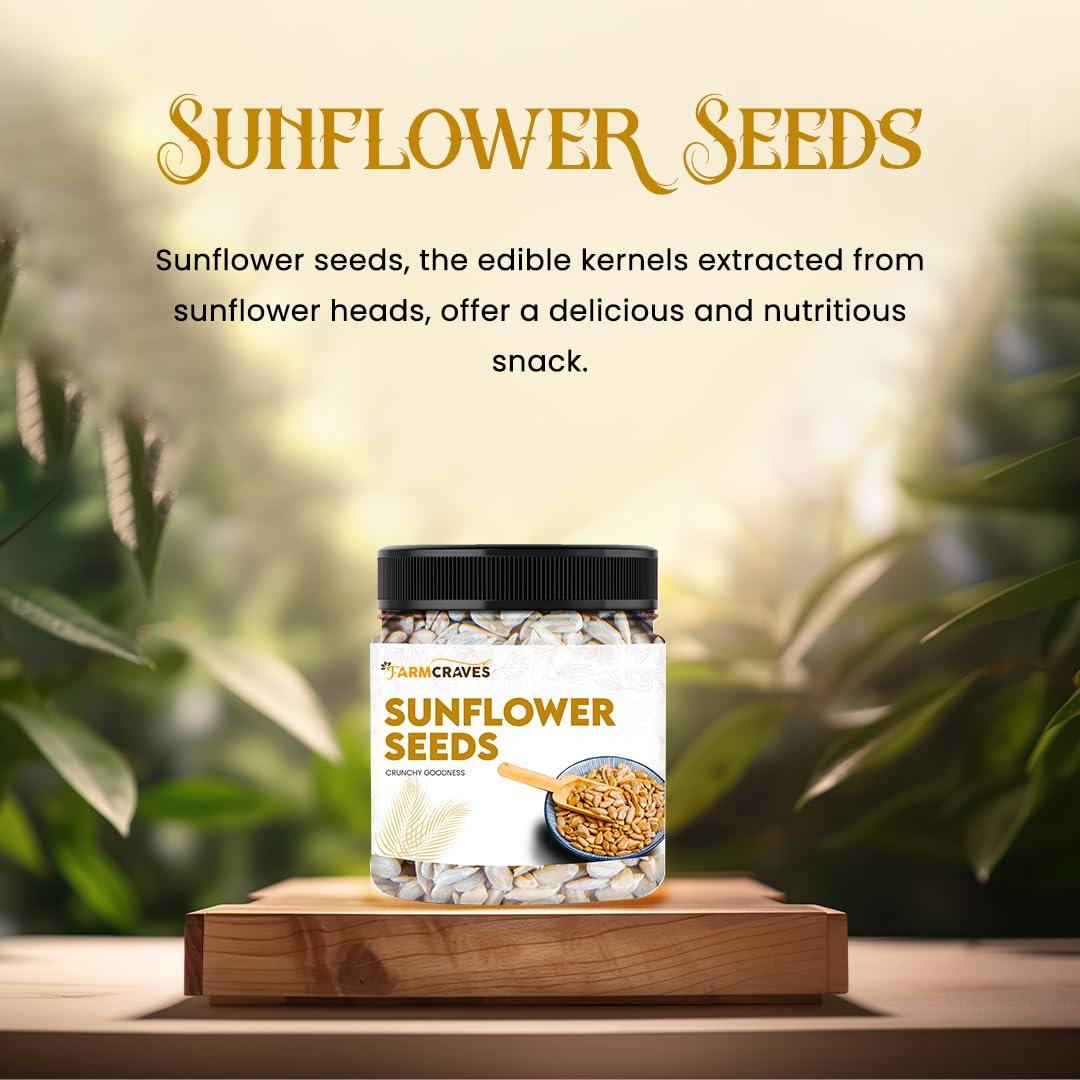 FARMCRAVES FARMCRAVES Premium Raw Sunflower Seed |250 x 2 packs | Healthy Dry Fruit Snack