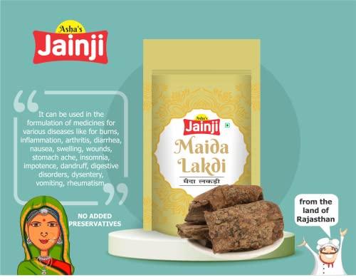 Jainji Jainji Maida Lakdi 1KG | Litsea Glutinosa Powder | Maida Wood Powder | Pure & Natural | Healthy & Medicinal Uses (Pack Of 1)
