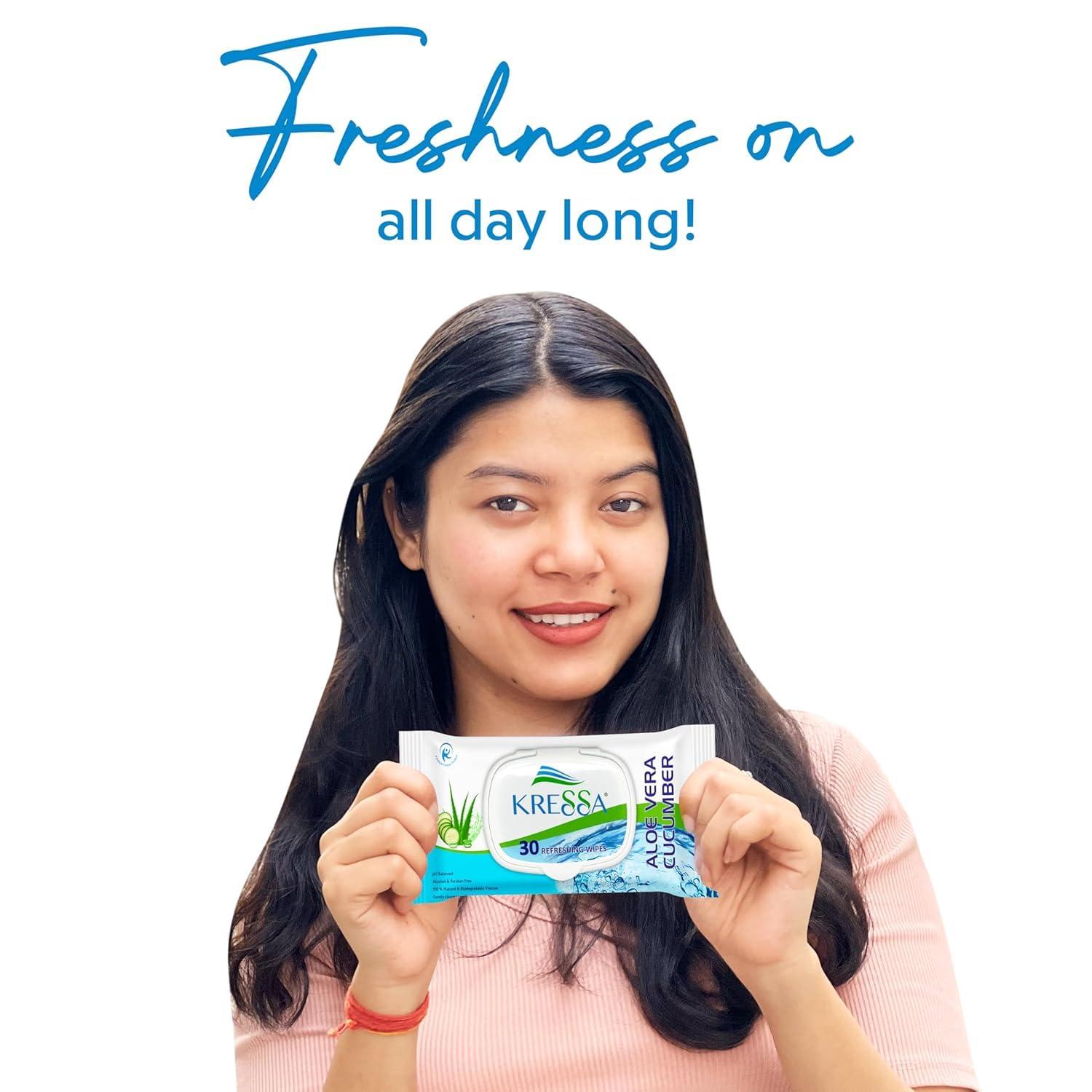 KRESSA Kressa Face Tissue and Wet Wipes Combo Pack (Face Tissue 2 Boxes & Wet Wipes 3 Pack)