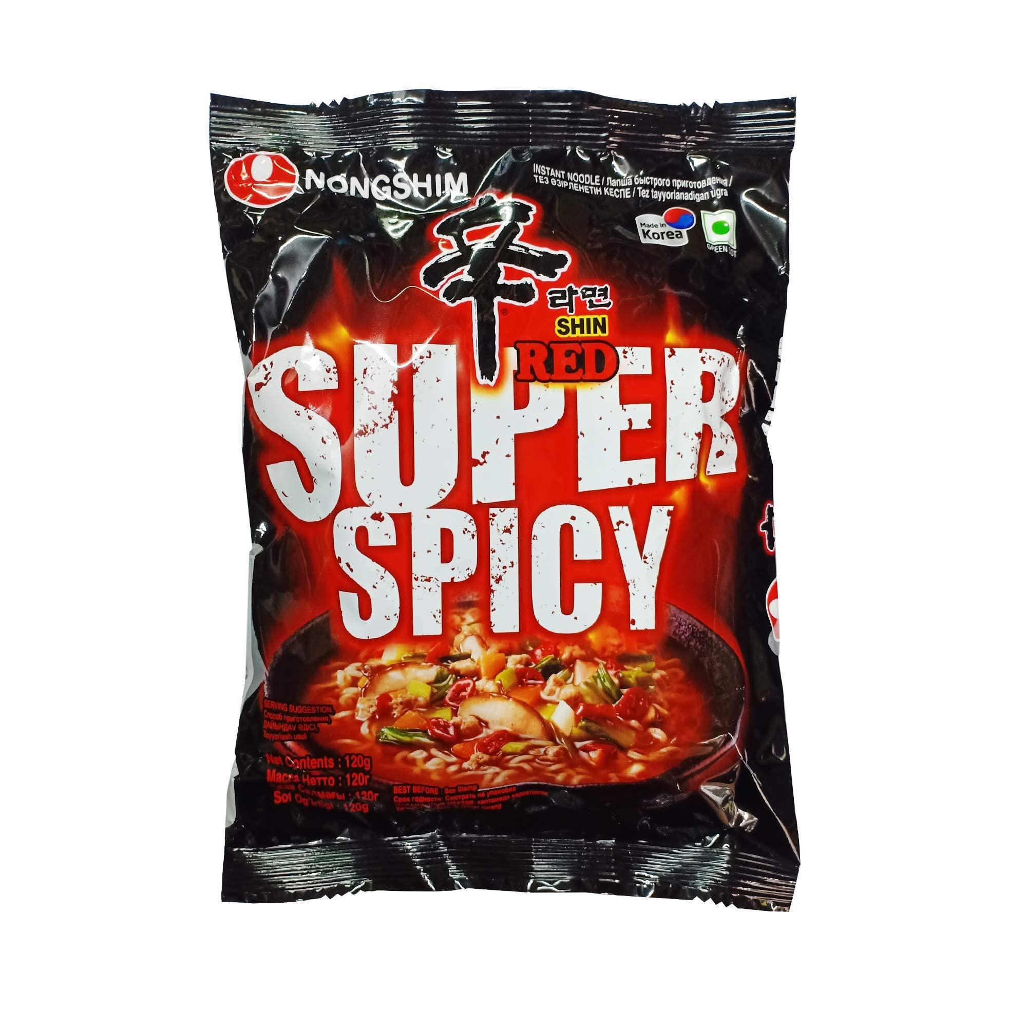 Nongshim Nongshim Shin Red Super Spicy Instant Noodles, 4.23 oz 120 g