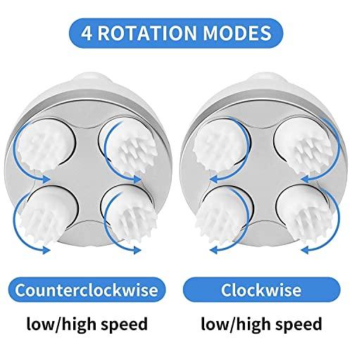 Kamini Enterprise Kamini Enterprise Head Scalp Massager De-Stress Hair Growth & Blood Circulation For Stress Relief And Deep Muscle Relaxation 3D Portable Handheld Rechargeable Rotating Massage Machine(1ps/Multicolour)