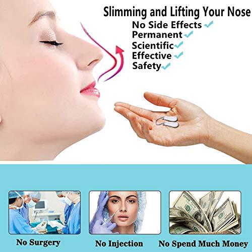 Quecc Quecc Nose Shaper Beauty Up Nose Bridge Straightener Corrector Slimming Device Unisex Pain Free Trimmer Nose Lifter Clip Tool, Hand Powered