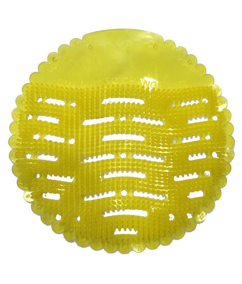 NavaFresh Basics MK Urinal Mat Urinal Mat for Toilet, (Pack of 2) Lemon Fragrance Urinal Screen Mat, Toilet Mat, Urinal Hygiene Products, Urinal Screen Mats with Fragrance, Anti Splash Urinal Mat.