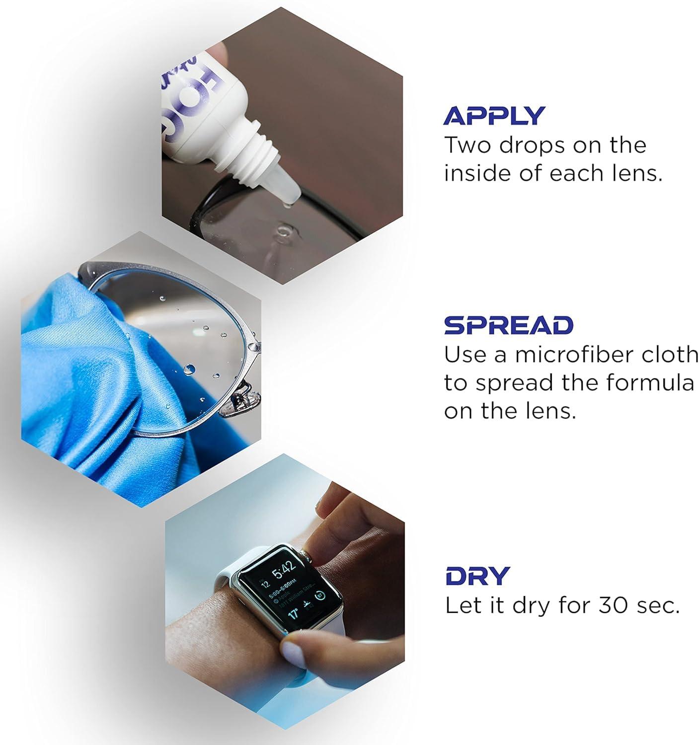 ULTRAVUE Dynamic Labs Fog Stopper - Stops Fog on AR Lenses and All Lenses