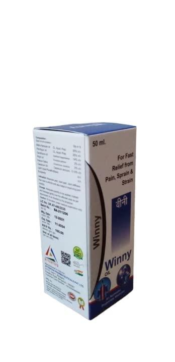 Winny Winny Oil For Fast Relief From Pain, Sprain & Strain.