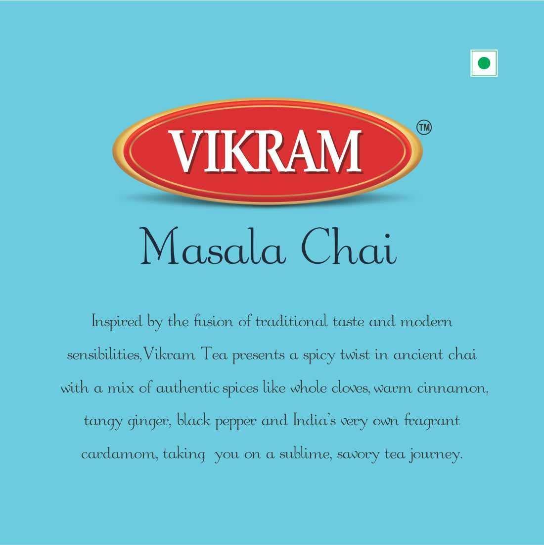 VIKRAM Vikram Tea Combo | Lion CTC Tea 1kg & Masala Chai 250g - 1250g (Pack of 2)