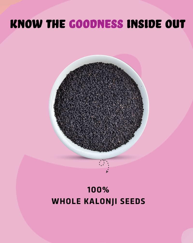 True Elements True Elements Kalonji Seeds 250gm - Premium Nigella Seeds | Seeds for Hair Growth | 100% Natural | Indian Superfood | Add flavour to curries|
