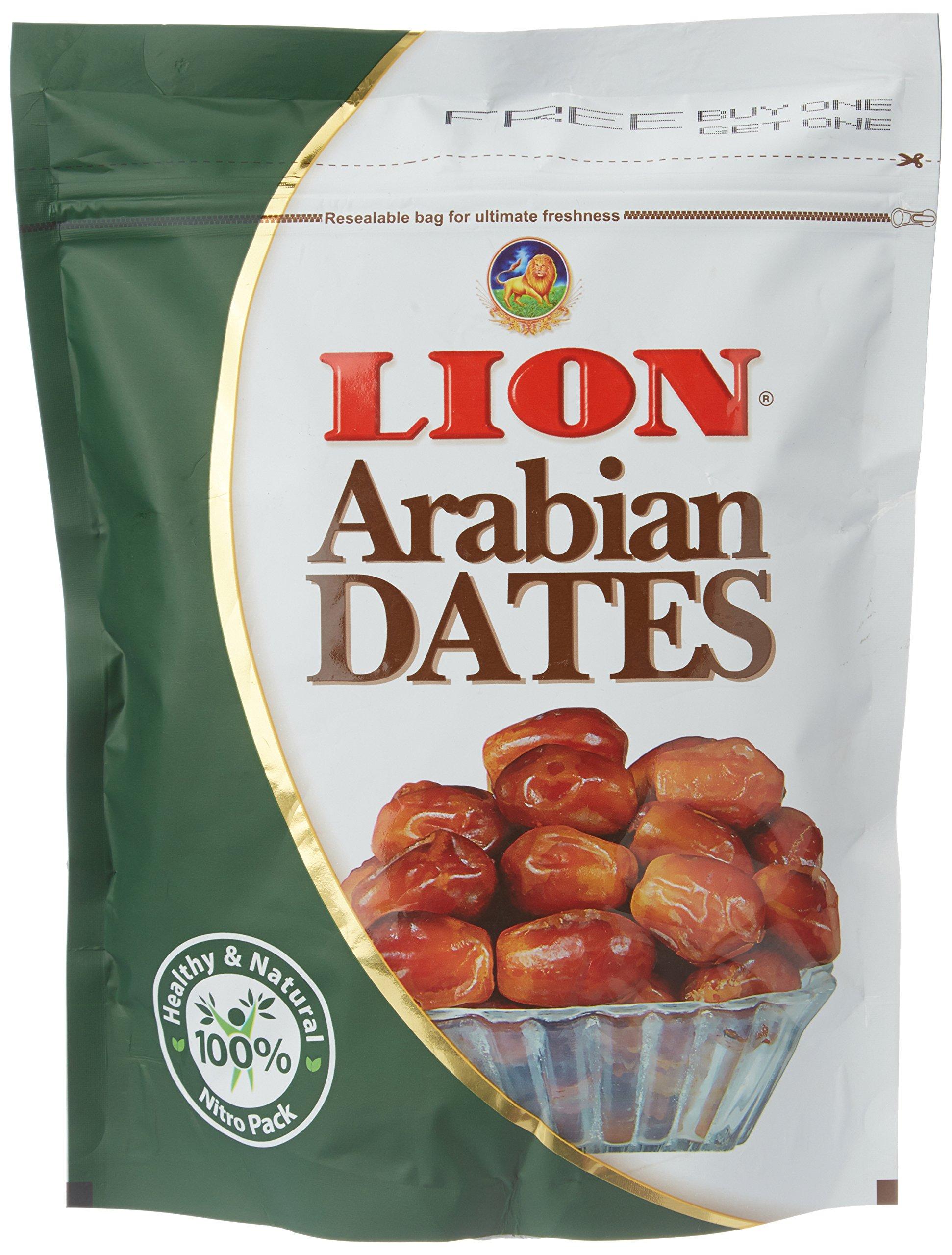 LION Lion Dates Arabian Seeded, 500g (Dried, 1+1 Free)