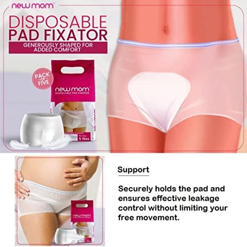 LADY HAWK LADY HAWK Combo Value Pack New Mom Maxi Maternity Sanitary Pads Napkins and XL Panty Pad Fixator for Pregnancy/After Delivery. Ultra Soft 20 New Mom Pads and 15 XL Panties for Hip Size 101-112cm