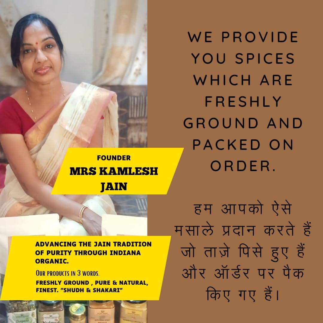 INDIANA ORGANIC Indiana Organic Garam Masala Powder - 150 Gram Freshly pack on order | No Red chilli | No onion and garlic.