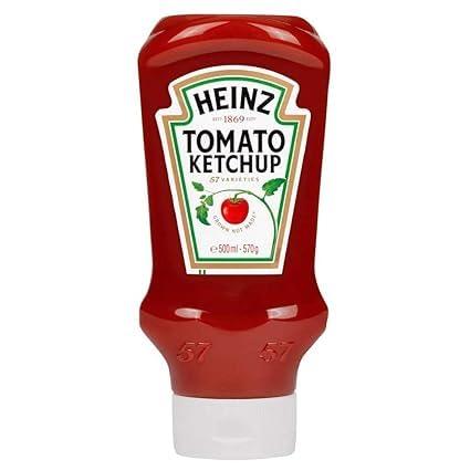 Pink Delight Heinz Tomato Ketchup Top Down Imported, 570g