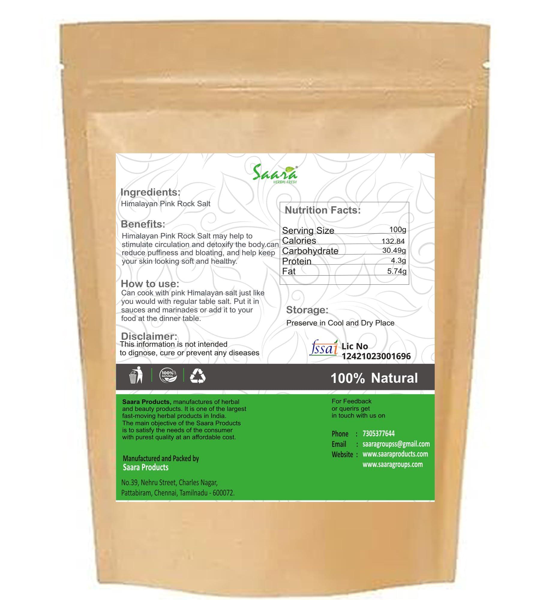 Saara HERBAL FRESH Saara HERBAL FRESH Himalayan Pink Salt, 50g, Dark Pink Salt, All Purpose Salt,Saindhava Lavana, Halite, 50g