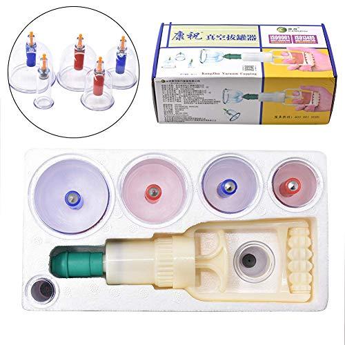Kangzhu Kangzhu 6-Cup Biomagnetic Chinese Cupping Therapy Set Magnetic Pum Cellulitep