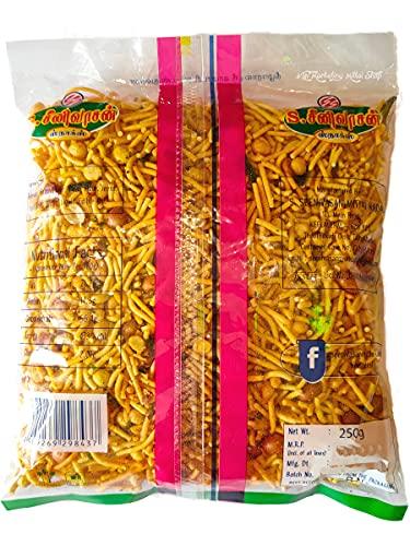 S. SEENIVASAN MITTAI KADAI S SEENIVASAN Special Sweet Sev 250g | Special Big Mixture 250g | Kovilpatti Kadalai Mittai 250g - Pack of 3 (750g)