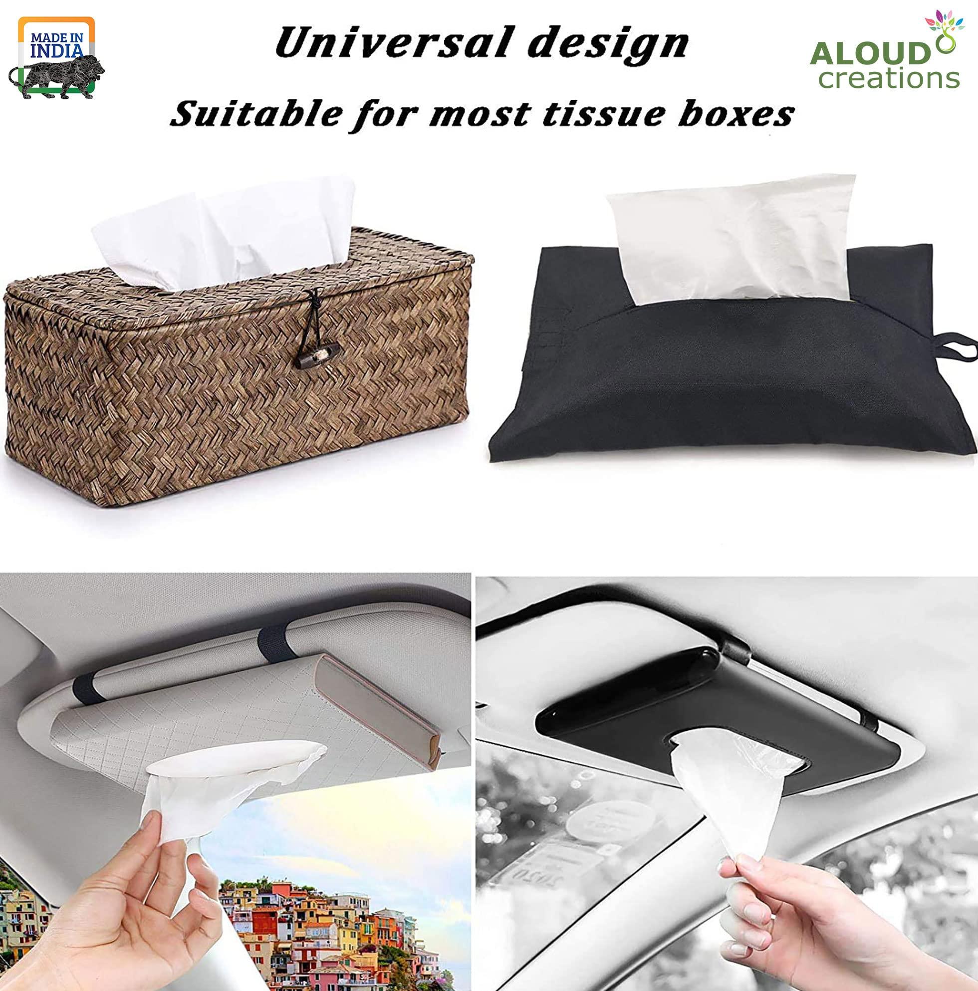 ALOUD CREATIONS ALOUD CREATIONS Facial Tissue Refill Pack | Car Tissue Refill | Disposable Facial Tissues | Travel Size Pack for Car & Purse | 2 Ply | 100 Pulls in Each Packet | Pack of 24 | Total 2400 Pulls