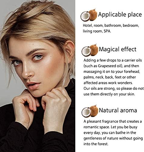 CONLEY CONLEY Coconut Essential Oil, 100% Pure Diffuser Oil Coconut Oil for Diffuser, Massage, Skin Care, Yoga, Sleep - 15ML