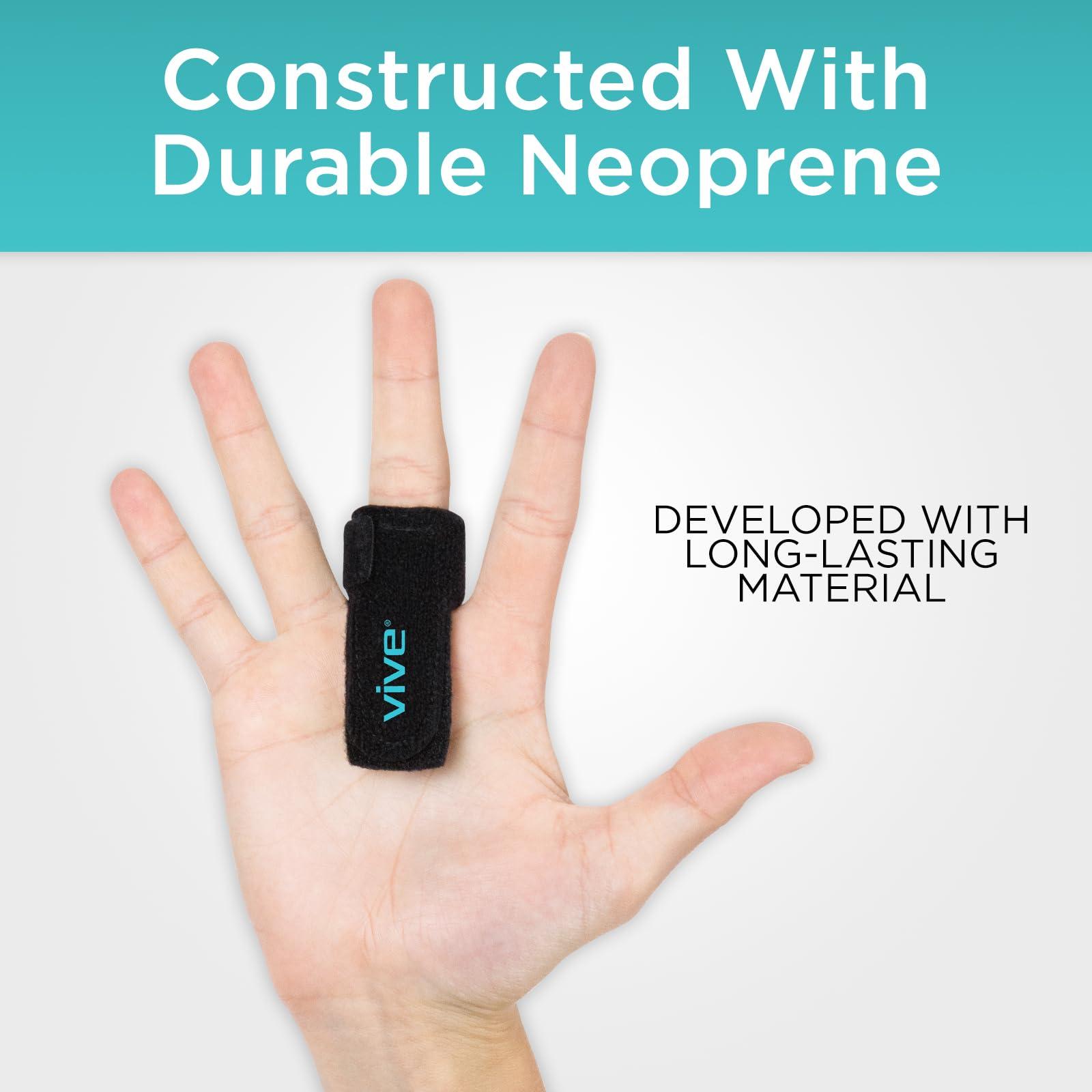 Vive Trigger Finger Splint by Vive - Support Brace for Straightening Curved, Bent, Locked & Stenosing Tenosynovitis Hands - Tendon Release & Pain Relief