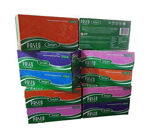PASEO Paseo Smart International Quality 2 Ply Extra Soft 19.5 x 20 cm Facial Tissue Paper 100 Pulls Pack Of 10