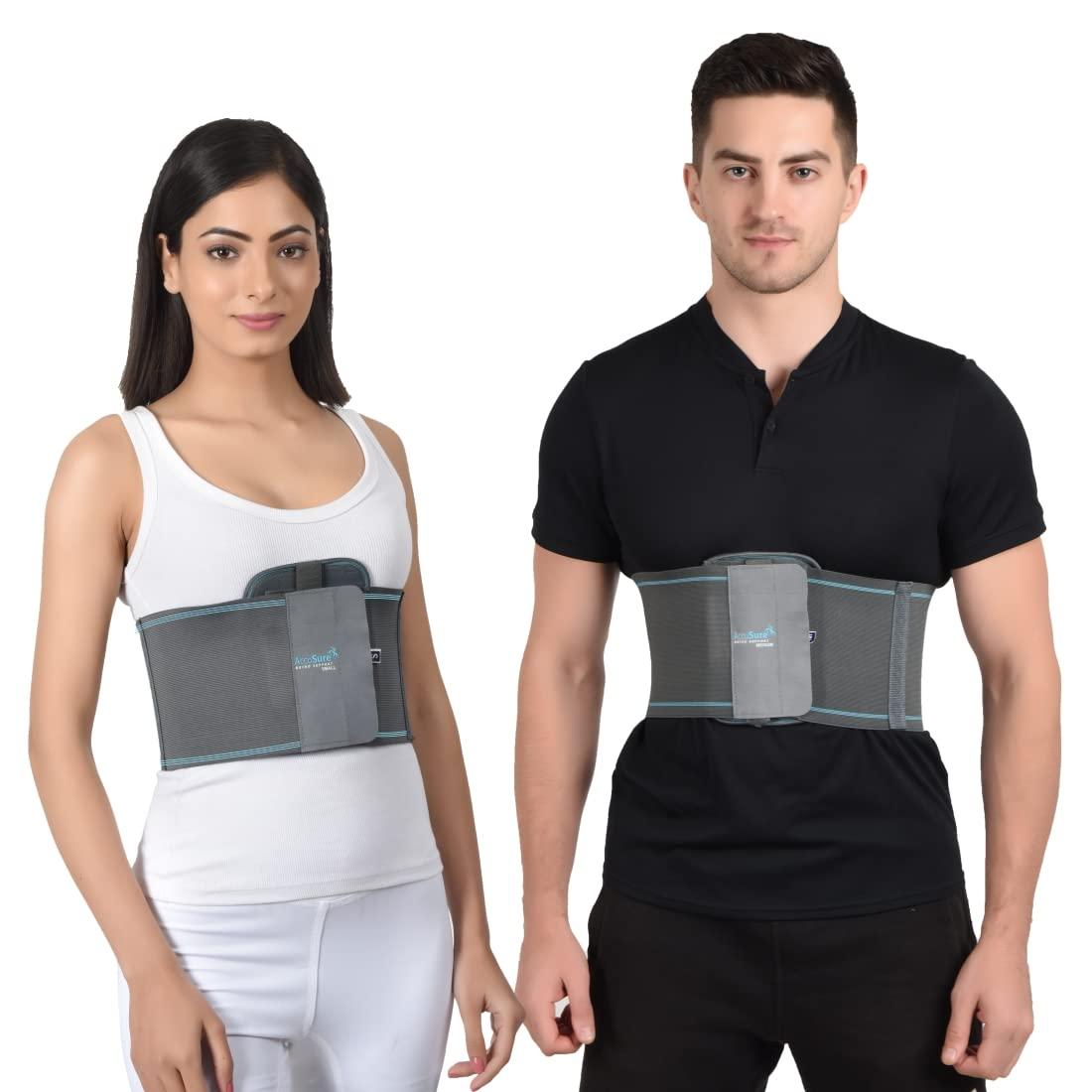 AccuSure AccuSure Rib Brace For Men And Women - Rib Support Compression Brace Belt-Large (S)