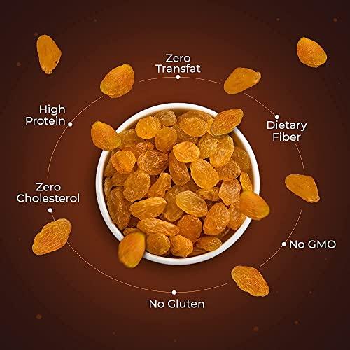 GRUTI Gruti Organic Popular Raisins (Rasine), 250g - Kishmish | Saugi | Kishmish Dry Fruits, Raisins Seedless, 250g