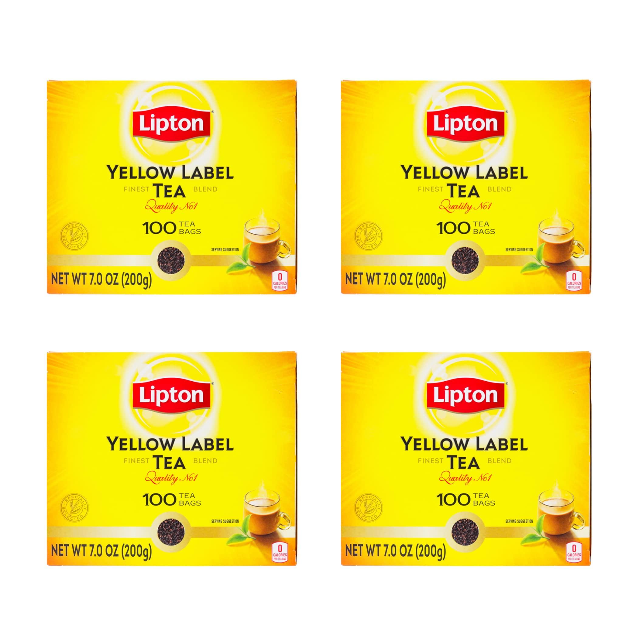 Lipton Lipton Yellow Label Black Tea Bags 100Ct (Pack Of 4) -259 Gm