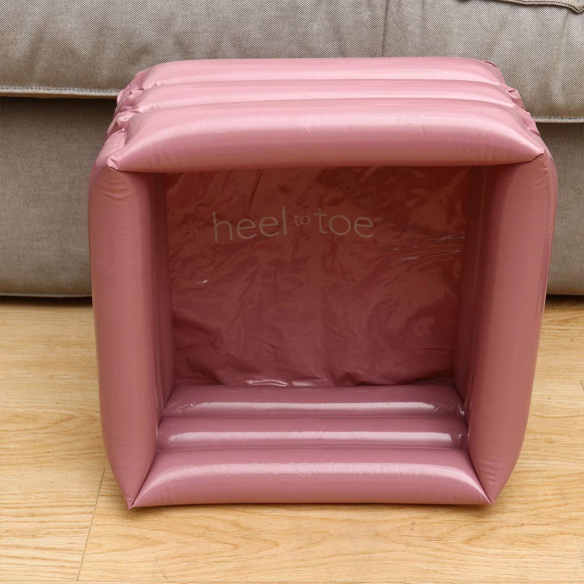 EXCEART EXCEART Foot Bath Tub Inflatable Foot Basin Portable Water Bucket for Family Travel Camping Outdoor Washing Vegetables Pink