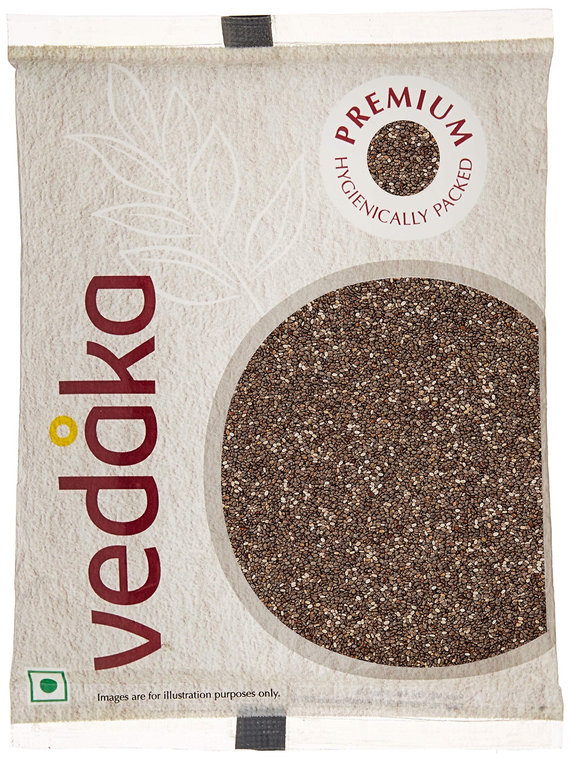 Vedaka Amazon Brand - Vedaka Premium Raw Chia Seeds, 200G +-Premium Sunflower Seeds, 200G