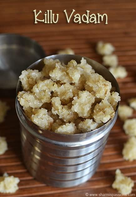 Zone Marketing Homemade Onion Vadam / Killu Vathal / Gundu Vathal / Vengaya Vathal / Vengaya Vadam - 500g by Zone Marketing