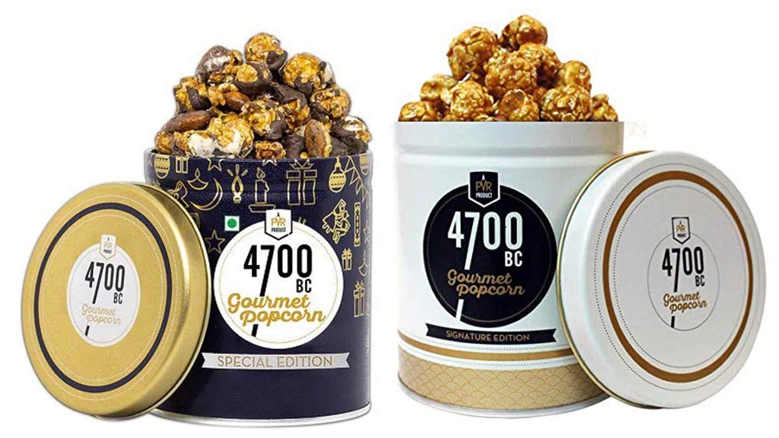 4700BC 4700BC Nutty Tuxedo Chocolate Popcorn and Mocha Walnut Popcorn,125g + 375g