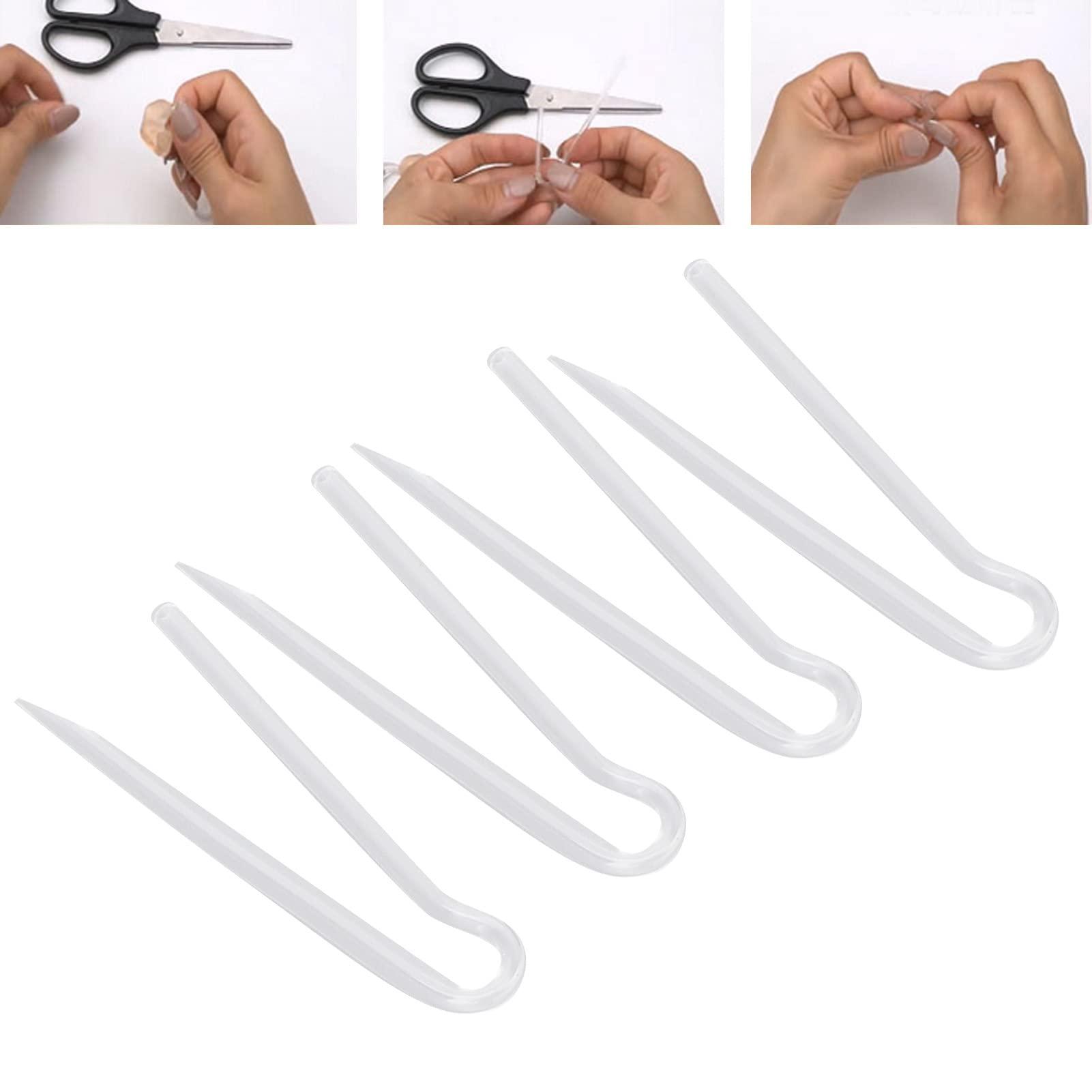 Tiiyee Preformed Sound Tube, Replacement BTE Earmold Amplifier Accessories Kit Tubing Replace Standard Prebent Flexible Medium Thick Tubes Eartips Domes Compatible with Most Hearing Aid Brands(3.3 * 2.0mm)