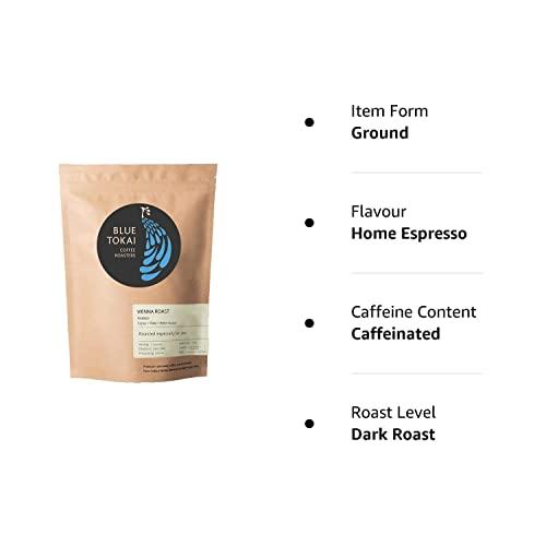 Blue Tokai Coffee Roasters Blue Tokai Coffee Roasters Vienna Roast - Dark Roast (Home Espresso Grind) 1Kg | Made With 100% Specialty Grade Arabica Freshly Roasted Ground Coffee, Bag
