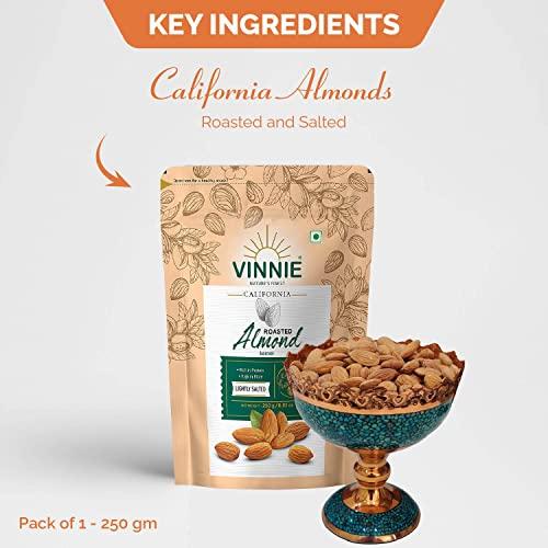 Vinnie Vinnie Nuts Premium Healthy Dry Fruits Nuts Combo Pack 1 kg - Pista Inshell, Green Raisins, Plain Almond and Roasted Almond Kernel - Pack of 4 (250Gm x 4)