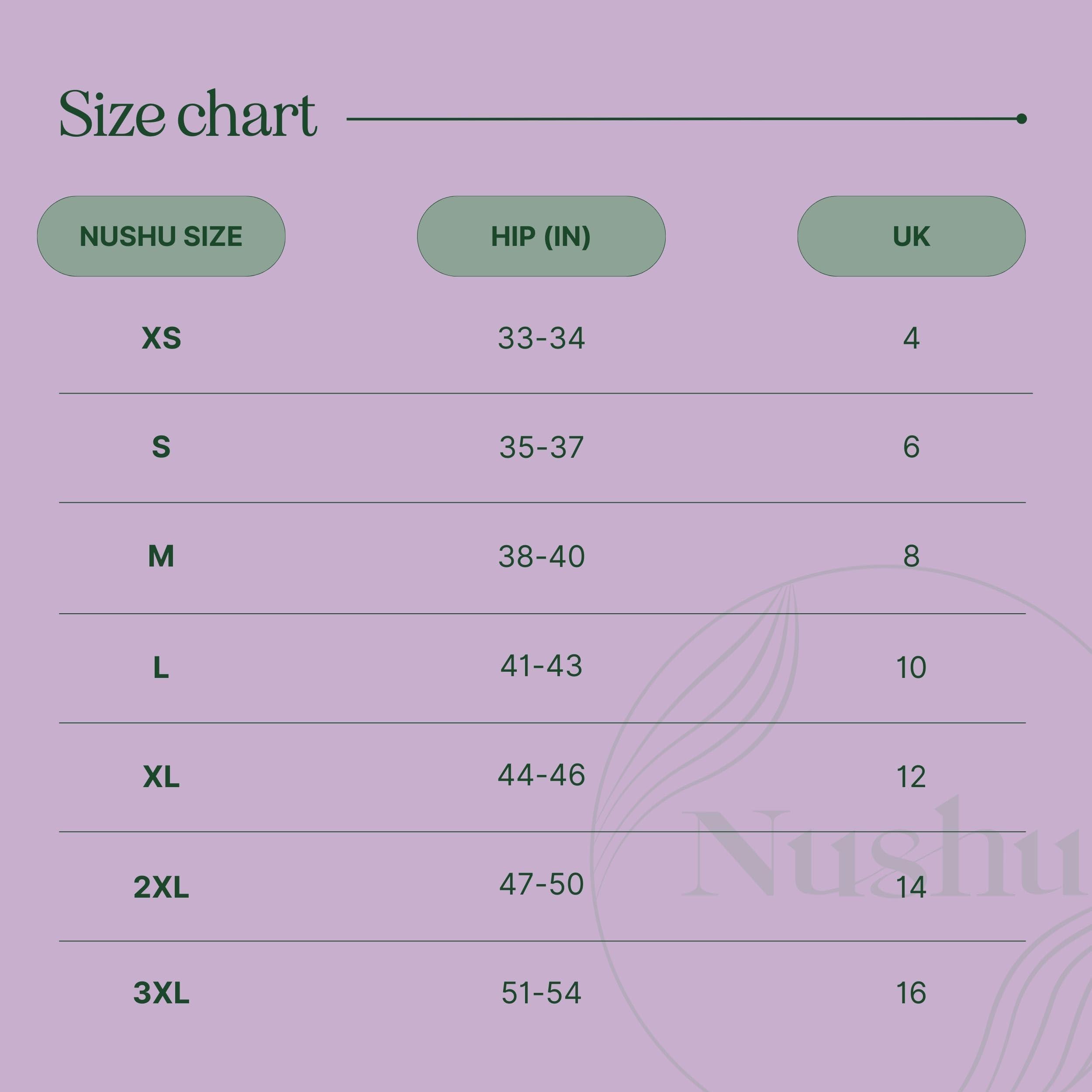 Nushu Nushu Hip Hugger Period Panty for Women & Girls - Leak Proof & Reusable Underwear - For Super Heavy Flow, Absorbs Up to 6 Pads - 12-24hrs Protection, Bamboo Fabric Panty -(L) Black