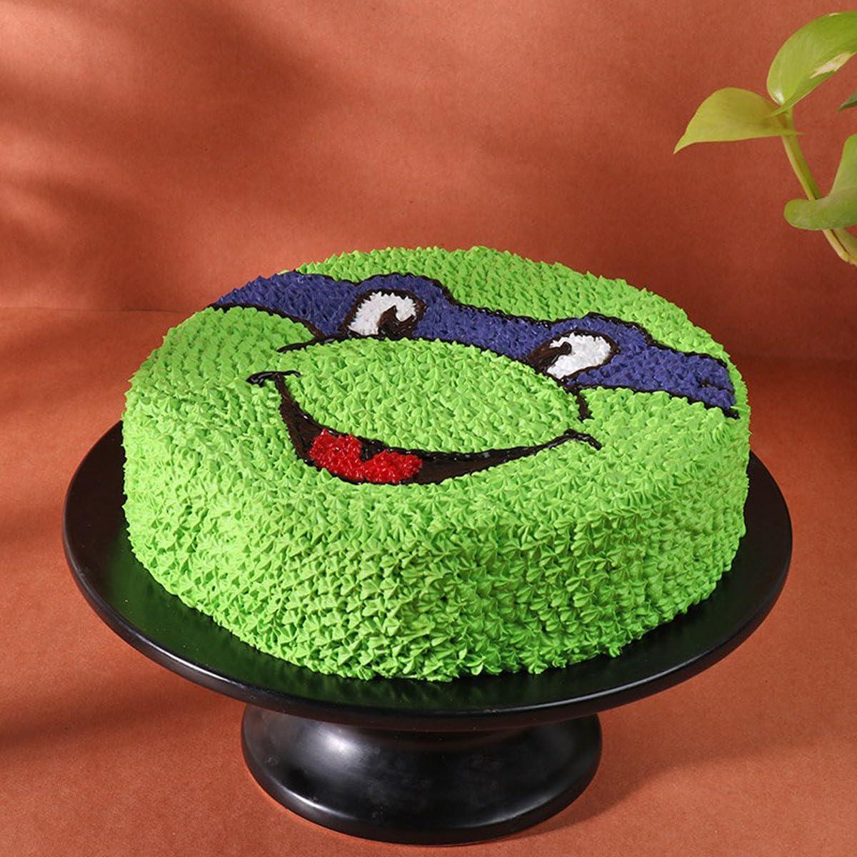 Floweraura FlowerAura Delicious Fresh Creamy Mutant Ninja Turtle Designer Theme Chocolate Kids Cake For Gifting As Birthday Cake, Cheer Up Cake, Daughter\'s Day Cake, Children\'s Day Cake (Same Day Delivery)(1Kg)